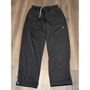 Jordan XXL Mens Black Activewear Track Pants Training Joggers Zip Pockets